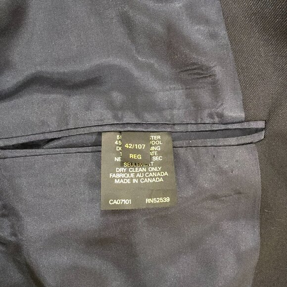 2 Men's Blazers, Dark Blue, Sizes 42 and 38 - Picture 7 of 12